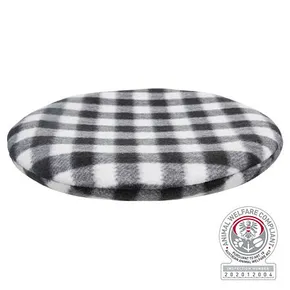 Hrejivý vankúšik na nahriatie v mikrovlnnej rúre, 26cm, čierna/biela-káro